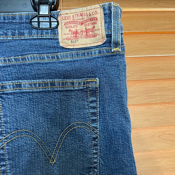 Levi’s 519 Vintage Low Stretch Flare Leg Jeans size 17M JR - Picture 5 of 14